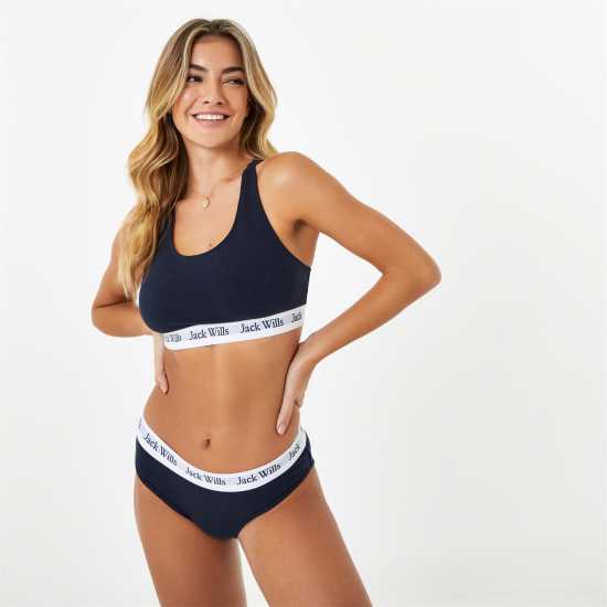 Дамско бельо Jack Wills Dibsdall Multipack Bralette 2 Pack Розово/Тъмно синьо Jack Wills Dibsdall Multipack Bralette 2 Pack Розово/Тъмно синьо Дамско бельо