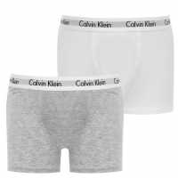 Calvin Klein 2 Pack Boxer Shorts White Детско бельо