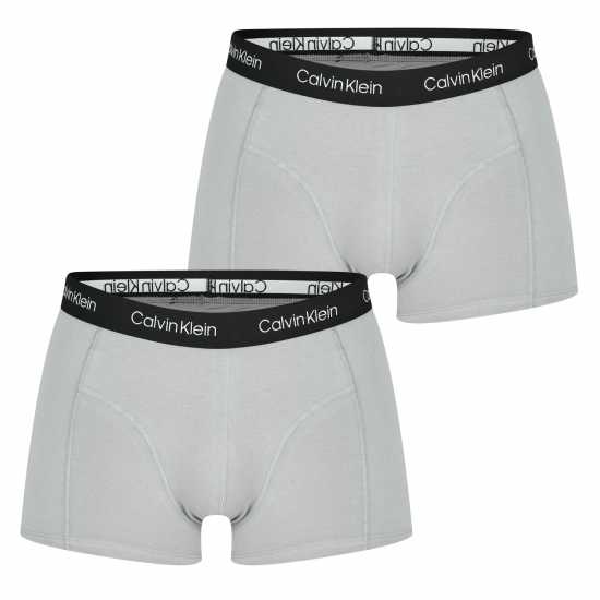 Calvin Klein 2 Чифта Боксерки 2 Pack Trunks Сиво/Сиво 3OU Мъжко бельо