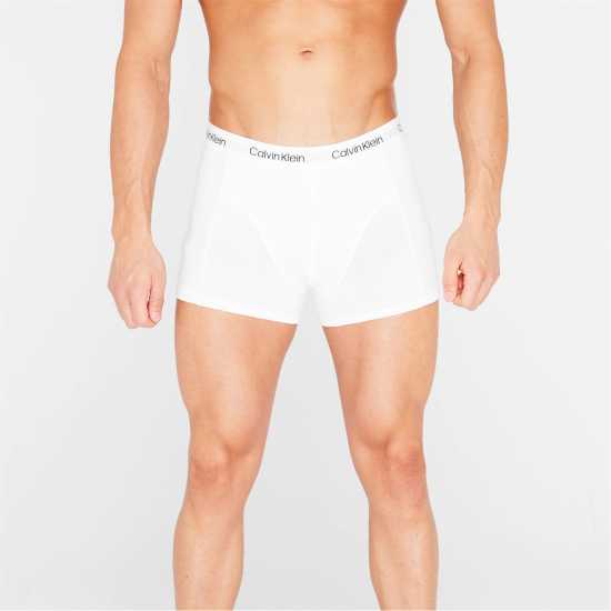 Мъжко бельо Calvin Klein 2 Чифта Боксерки 2 Pack Trunks Бяло/Бяло 100 Calvin Klein 2 Чифта Боксерки 2 Pack Trunks Бяло/Бяло 100 Мъжко бельо