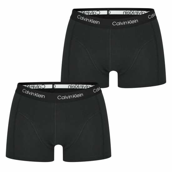 Calvin Klein 2 Чифта Боксерки 2 Pack Trunks Черно/Черно 001 Мъжко бельо