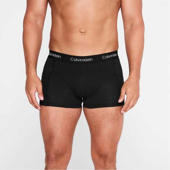 Calvin Klein 2 Чифта Боксерки 2 Pack Trunks Черно/Черно 001 Мъжко бельо