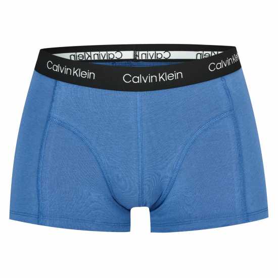 Calvin Klein 2 Чифта Боксерки 2 Pack Trunks Черно/Син 6ZR Мъжко бельо
