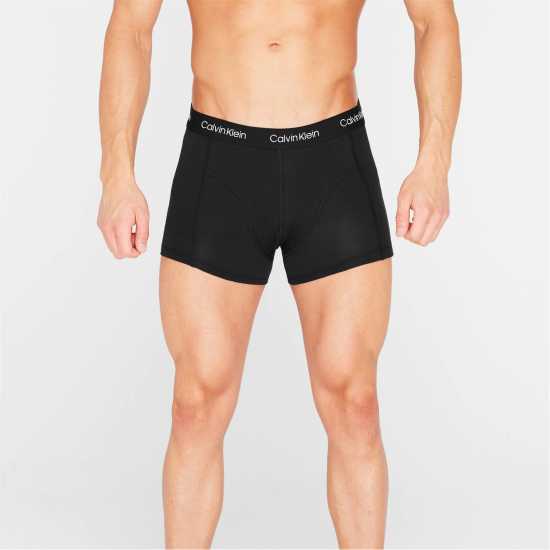 Calvin Klein 2 Чифта Боксерки 2 Pack Trunks Черно/Син 6ZR Мъжко бельо