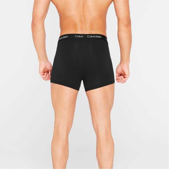 Calvin Klein 2 Чифта Боксерки 2 Pack Trunks Черно/Син 6ZR Мъжко бельо