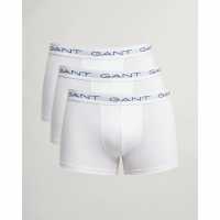 Gant 3 Pack Boxer Shorts White 110 