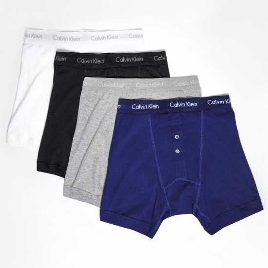 Calvin Klein Boxer Briefs (X1) Black Мъжко облекло за едри хора