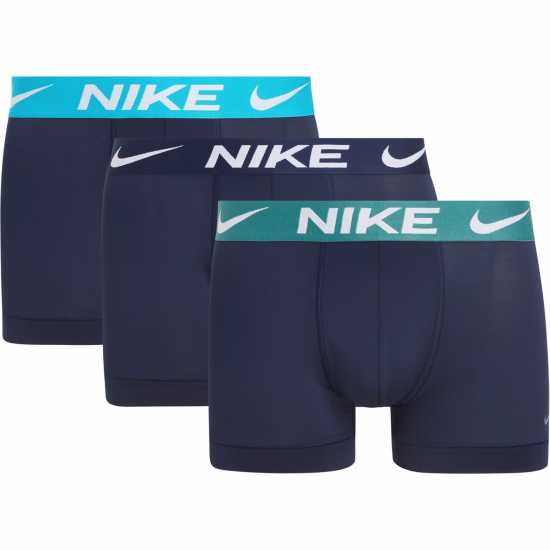 Nike Спортни Гащета 3 Pack Essential Micro Trunks Mens Обсидиан Мъжко бельо