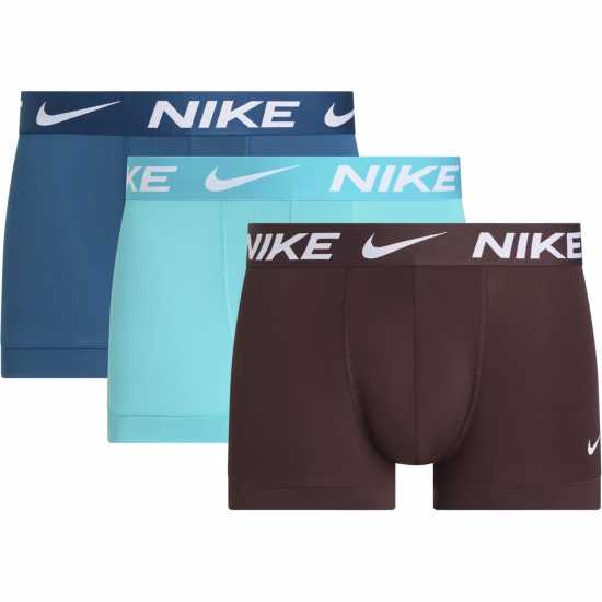 Nike Спортни Гащета 3 Pack Essential Micro Trunks Mens Bdy Crush/Cacts Мъжко бельо