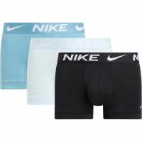 Nike Спортни Гащета 3 Pack Essential Micro Trunks Mens Синьо/Тюркоаз/Черно Мъжко бельо