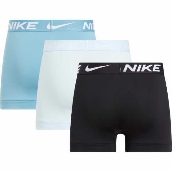 Мъжко бельо Nike Спортни Гащета 3 Pack Essential Micro Trunks Mens Синьо/Тюркоаз/Черно Nike Спортни Гащета 3 Pack Essential Micro Trunks Mens Синьо/Тюркоаз/Черно Мъжко бельо