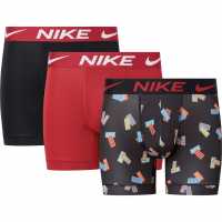 Nike Мъжки Боксерки 3 Pack Dri-Fit Boxer Shorts Mens Multi Мъжко бельо