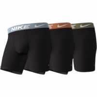 Nike Мъжки Боксерки 3 Pack Dri-Fit Boxer Shorts Mens Blu/Pil 1M9 Мъжко бельо