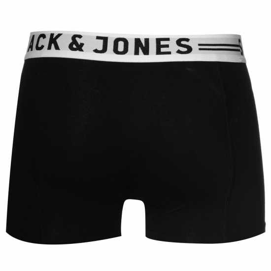 Jack And Jones Спортни Гащета Sense 3 Pack Trunks Mens Black Мъжко облекло за едри хора