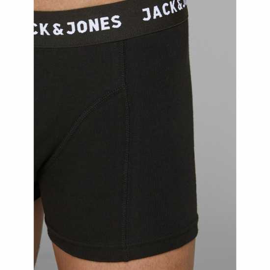 Jack And Jones Спортни Гащета Sense 3 Pack Trunks Mens Black/Black - Мъжко облекло за едри хора