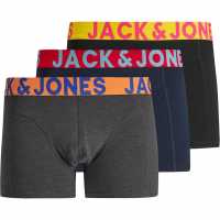 Jack And Jones Спортни Гащета Sense 3 Pack Trunks Mens Multi Мъжко облекло за едри хора