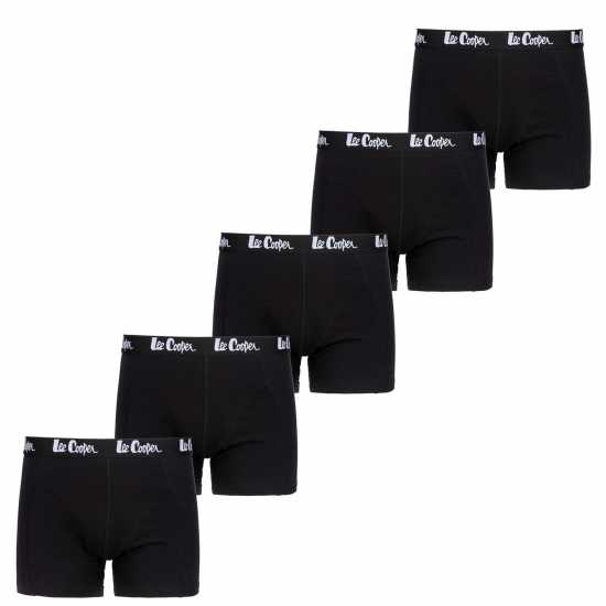 Lee Cooper Cooper Essential Boxer Trunk 5-Pack Mens Черно Lee Cooper Cooper Essential Boxer Trunk 5-Pack Mens Черно