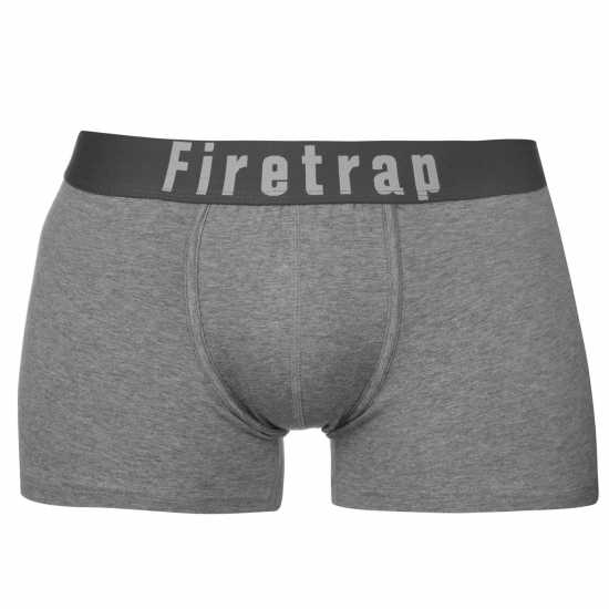 2 Чифта Боксерки Firetrap 2 Pack Trunks Mens Сиво / СивоМарл 2 Чифта Боксерки Firetrap 2 Pack Trunks Mens Сиво / СивоМарл