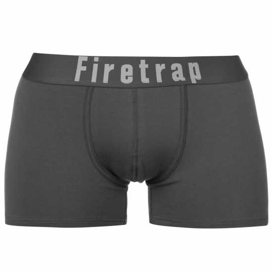 2 Чифта Боксерки Firetrap 2 Pack Trunks Mens Сиво / СивоМарл 2 Чифта Боксерки Firetrap 2 Pack Trunks Mens Сиво / СивоМарл