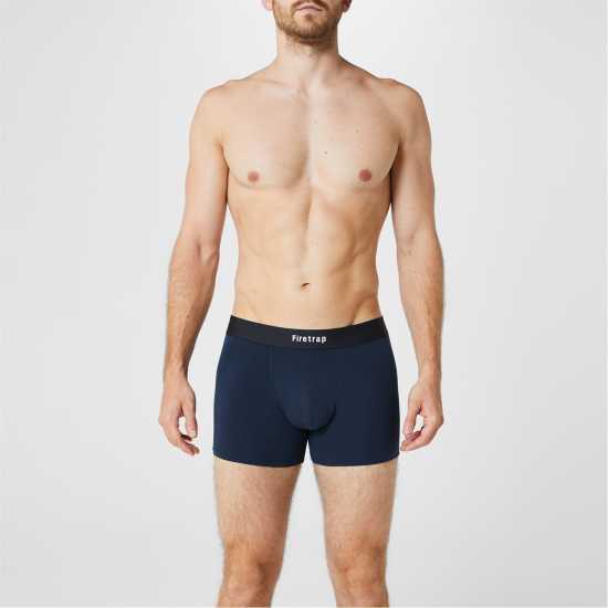 Мъжко бельо Firetrap 2 Чифта Боксерки 2 Pack Trunks Морска синьо / Синьо Firetrap 2 Чифта Боксерки 2 Pack Trunks Морска синьо / Синьо Мъжко бельо