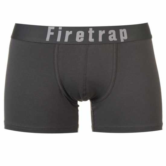 2 Чифта Боксерки Firetrap 2 Pack Trunks Mens Сиво / Вино 2 Чифта Боксерки Firetrap 2 Pack Trunks Mens Сиво / Вино