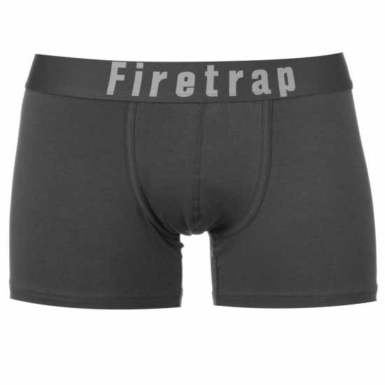 2 Чифта Боксерки Firetrap 2 Pack Trunks Mens Сиво / Вино 2 Чифта Боксерки Firetrap 2 Pack Trunks Mens Сиво / Вино