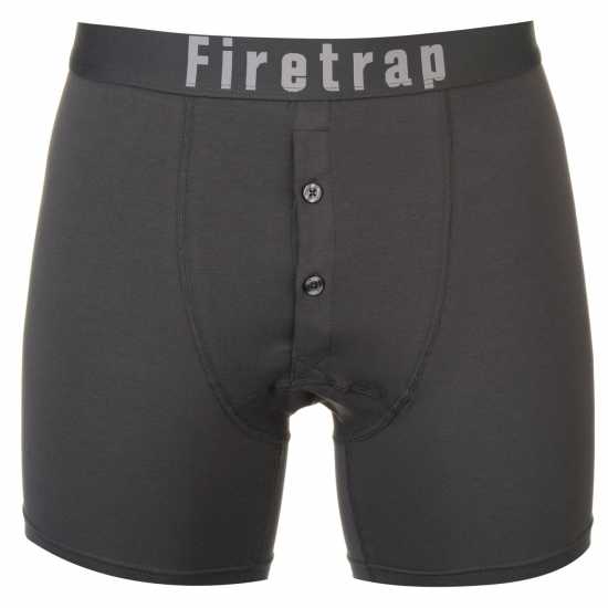 Firetrap 2 Pack Boxers Grey / Wine Мъжко облекло за едри хора