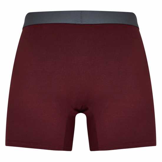 Firetrap 2 Pack Boxers Сиво / Вино Мъжко бельо