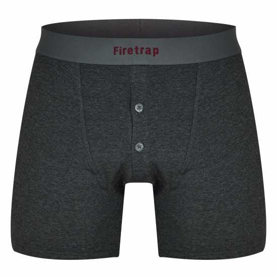 Firetrap 2 Pack Boxers Сиво / Вино Мъжко бельо