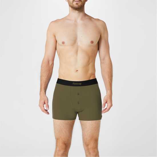 Firetrap 2 Pack Boxers Черно/Зелено Мъжко бельо