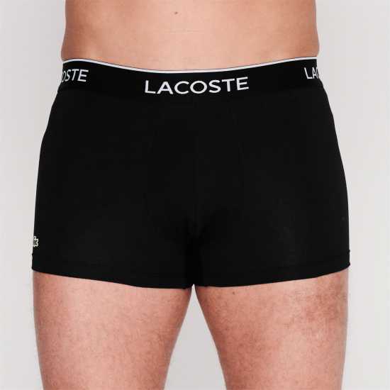 Lacoste 3 Pack Boxer Shorts Black - 