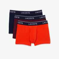 Lacoste 3 Pack Boxer Shorts Red/Red/NvyKI3 