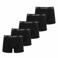 Lyle And Scott 5-Pack Miller Trunks Черно Мъжко бельо