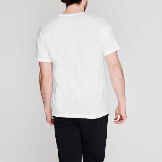 Reebok Мъжка Тениска 3 Pack T Shirt Mens White Мъжко облекло за едри хора
