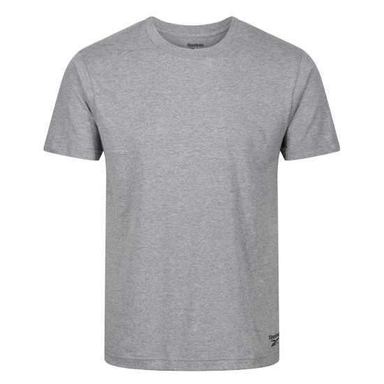 Reebok Мъжка Тениска 3 Pack T Shirt Mens Black/Whit/Grey Мъжко облекло за едри хора