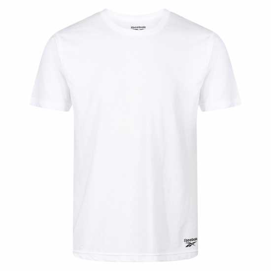 Reebok Мъжка Тениска 3 Pack T Shirt Mens Black/Whit/Grey Мъжко облекло за едри хора