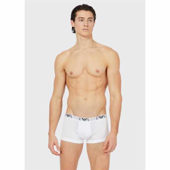 Emporio Armani 3-Pack Logo Trunks 16510 Wht/Wht 