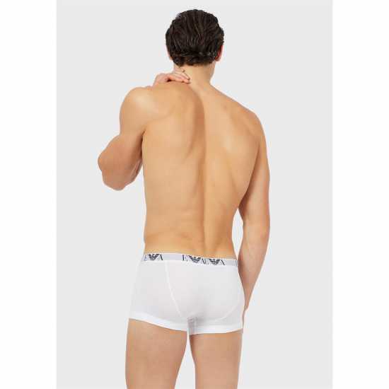 Emporio Armani 3-Pack Logo Trunks 16510 Wht/Wht 