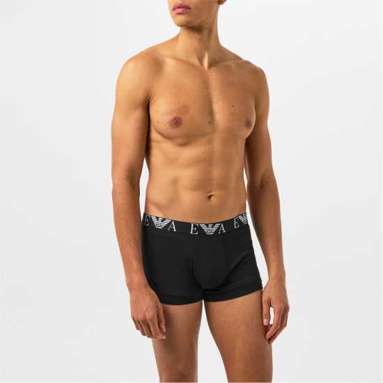 Emporio Armani 3-Pack Logo Trunks Rd/Gry/Blk41074 