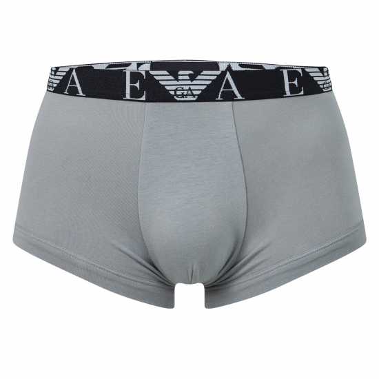 Emporio Armani 3-Pack Logo Trunks Rd/Gry/Blk41074 