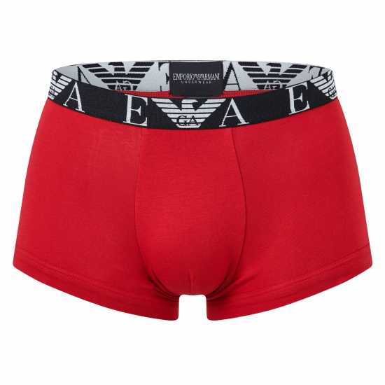 Emporio Armani 3-Pack Logo Trunks Rd/Gry/Blk41074 
