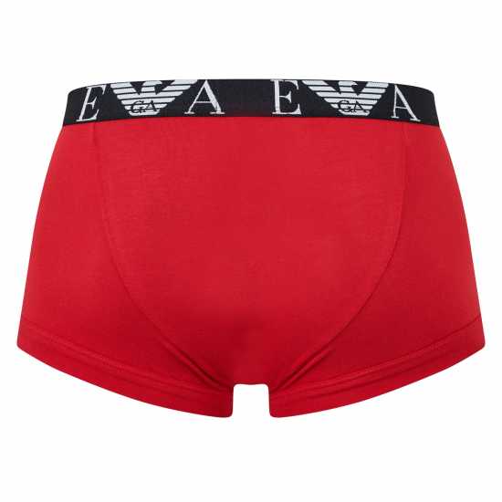 Emporio Armani 3-Pack Logo Trunks Rd/Gry/Blk41074 