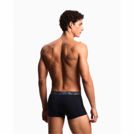 Emporio Armani 3-Pack Logo Trunks Blu/Blu/Blu 
