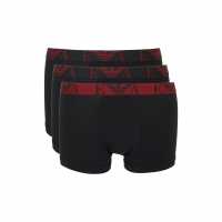 Emporio Armani 3-Pack Logo Trunks Blk/Blk/Blk Мъжко бельо