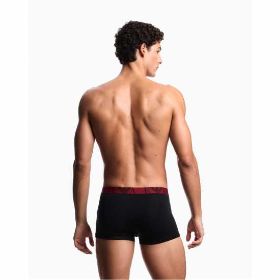 Emporio Armani 3-Pack Logo Trunks Blk/Blk/Blk Мъжко бельо