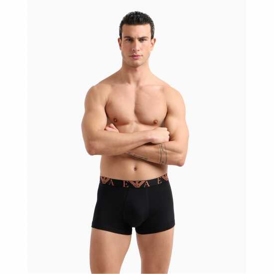 Emporio Armani 3-Pack Logo Trunks Blk/Blk/Blk 