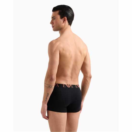 Emporio Armani 3-Pack Logo Trunks Blk/Blk/Blk 