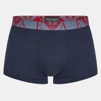 Emporio Armani 3-Pack Logo Trunks Blu/Red/Wht Мъжко бельо