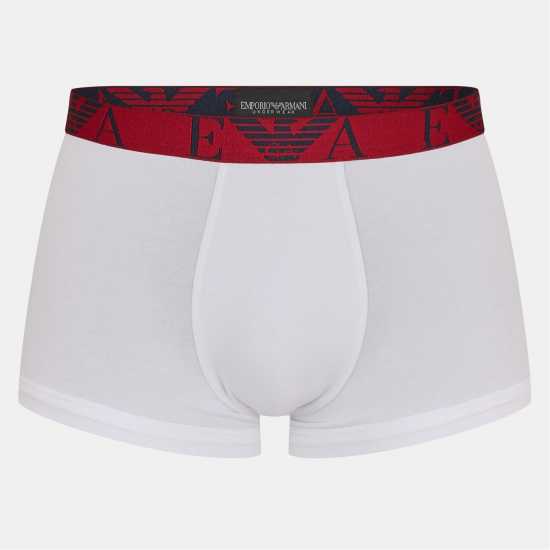 3-Pack Logo Trunks Blu/Red/Wht 3-Pack Logo Trunks Blu/Red/Wht