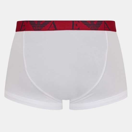 3-Pack Logo Trunks Blu/Red/Wht 3-Pack Logo Trunks Blu/Red/Wht